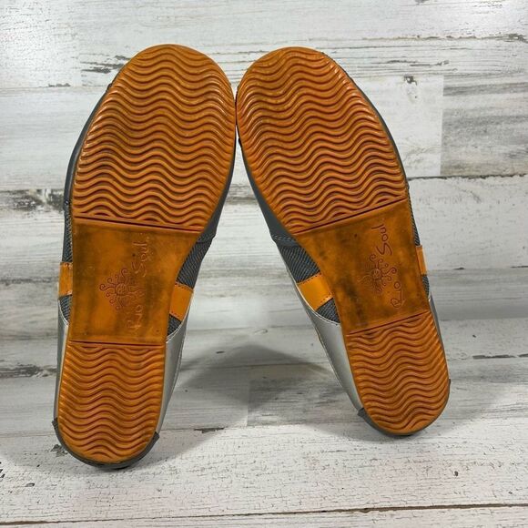 Rio Soul Brazil Womens Gray & Orange Lace-Up‎ Running Sneakers Shoes US 9 - Picture 7 of 10